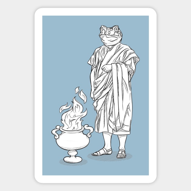 The Toga-clad Toad Magnet by joshua.scheide@protonmail.com